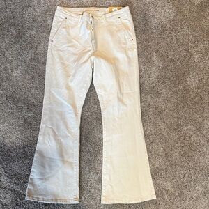Michael Kors Cream Selma Flare Leg Jeans